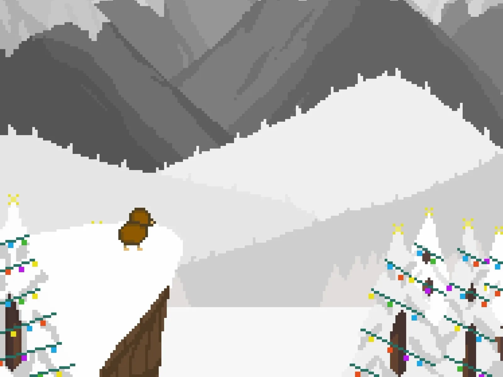 Kiwi, Christmas theme, night gameplay